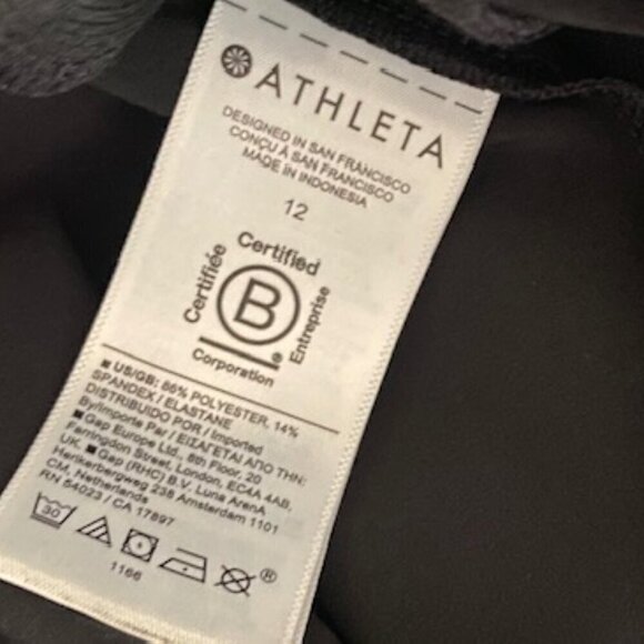 Athleta Brooklyn Black Mid Rise Ankle Pant 12 - Picture 5 of 5